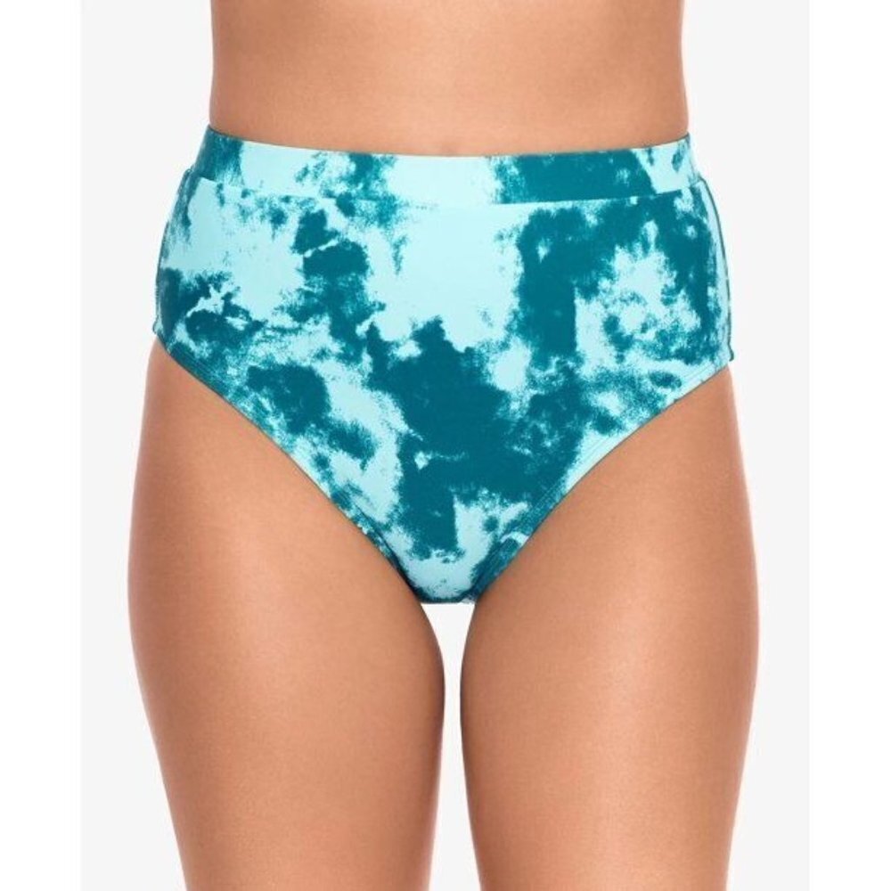 Salt + Cove Juniors Small Aqua Mint Sea Foam High-Waist Bikini Swim Bottoms 1532